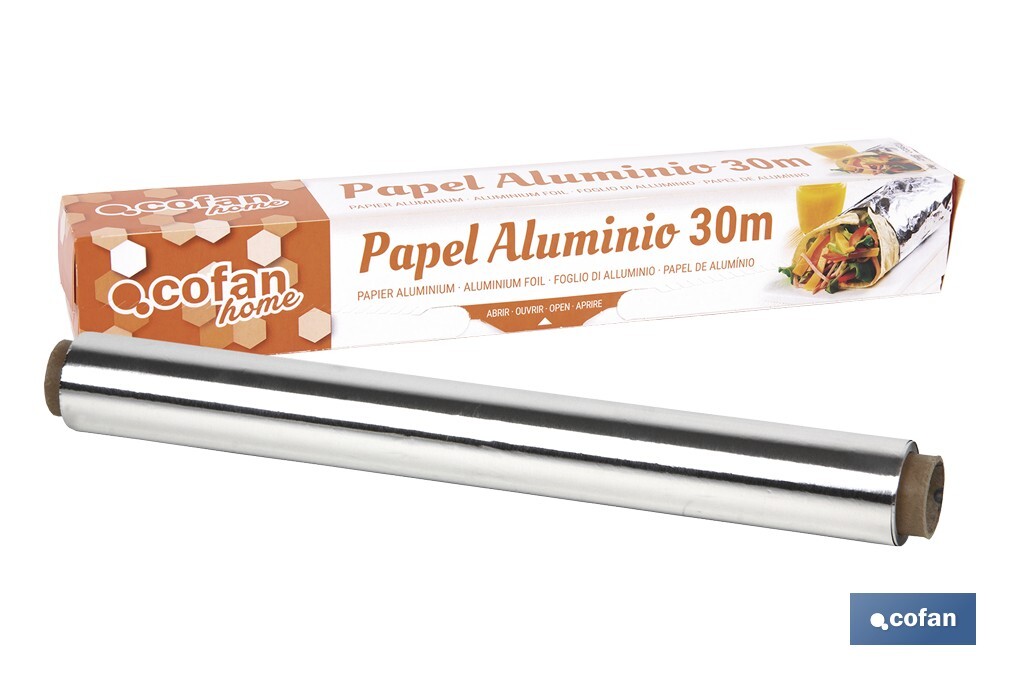 PAPEL ALUMINIO DOMÉSTICO 30M