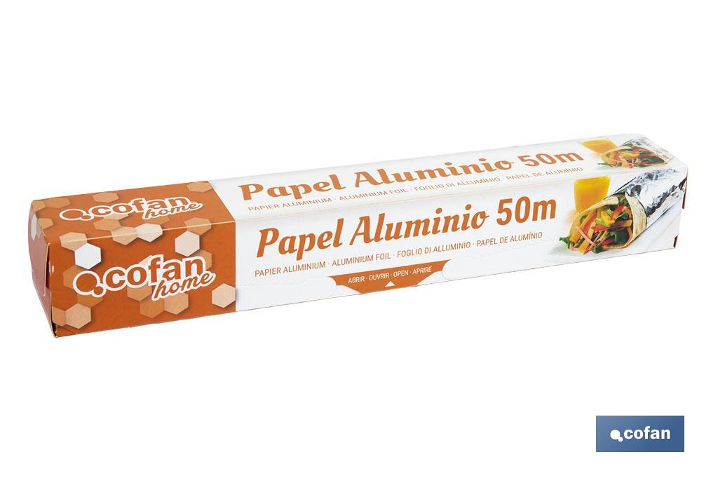 PAPEL ALUMINIO DOMÉSTICO 50M