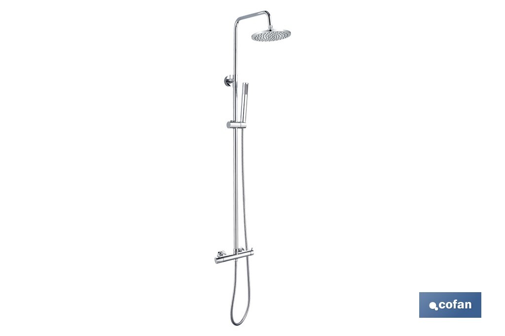 COLUMNA DE DUCHA CON GRIFO MONOMANDO 80-115