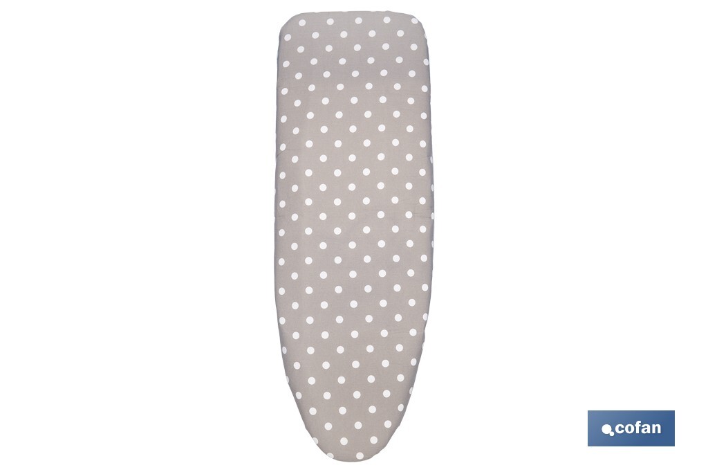 FUNDA ACOLCHADA PARA TABLA DE PLANCHAR 135 X 53 CM  LUNARES