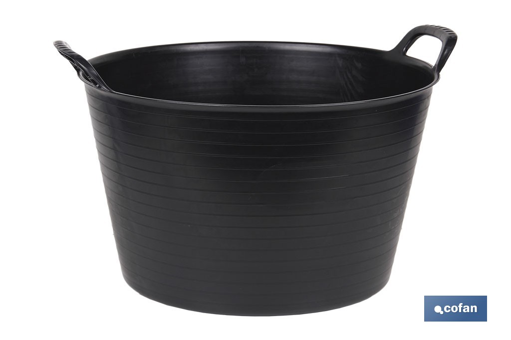 CAPAZO NEGRO RECICLADO 56 L 59,5 X 52,5 X 38 CM VENTA UNITARIA