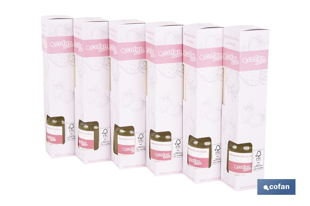 AMBIENTADOR DE VARILLAS STRAWBERRIES AND CREAM 50ML venta unitaria