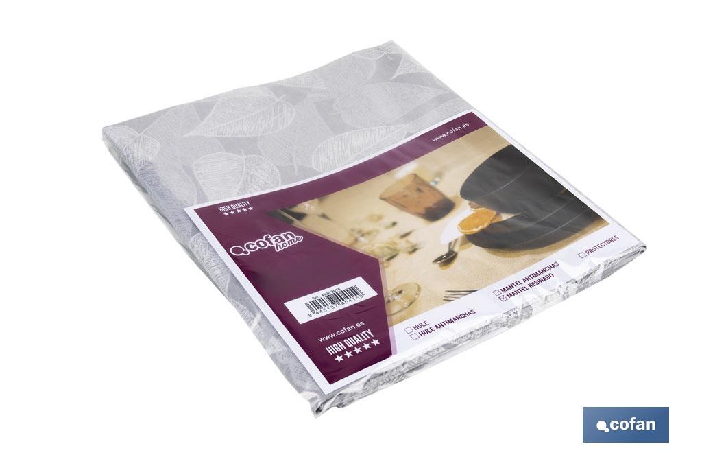 MANTEL ANTIMANCHAS RESINADO FICUS 1,40 X2,50M