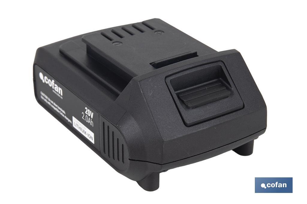 BATERÍA RECARGABLE Li-ion 20 V 2.0Ah