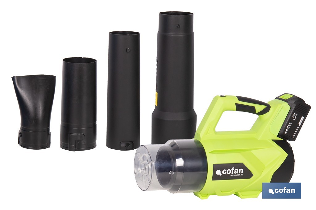 SOPLADORA ELÉCTRICA A BATERÍA LI-ION 20 V 22.500 RPM SIN CARGADOR NI BATERÍA