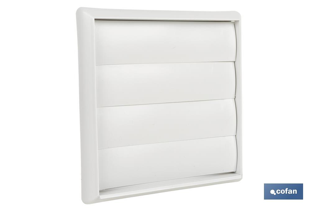 REJILLA DE VENTILACIÓN ABS BLANCO LAMAS MÓVILES Ø15 CM VENTA UNITARIA