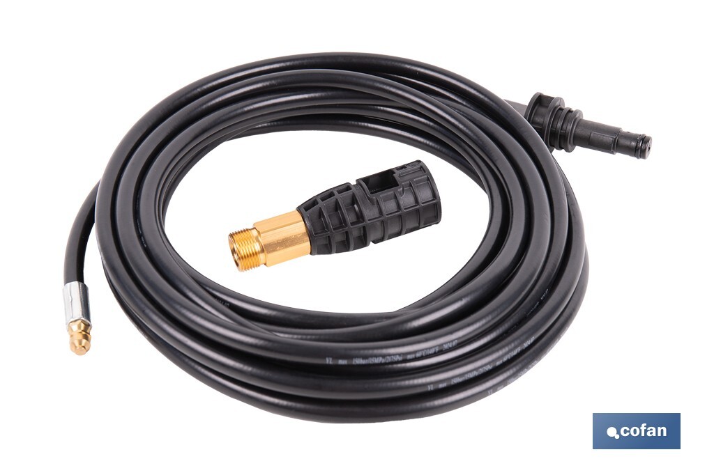 MANGUERA PARA LIMPIEZA DE TUBERÍAS 7,5 M