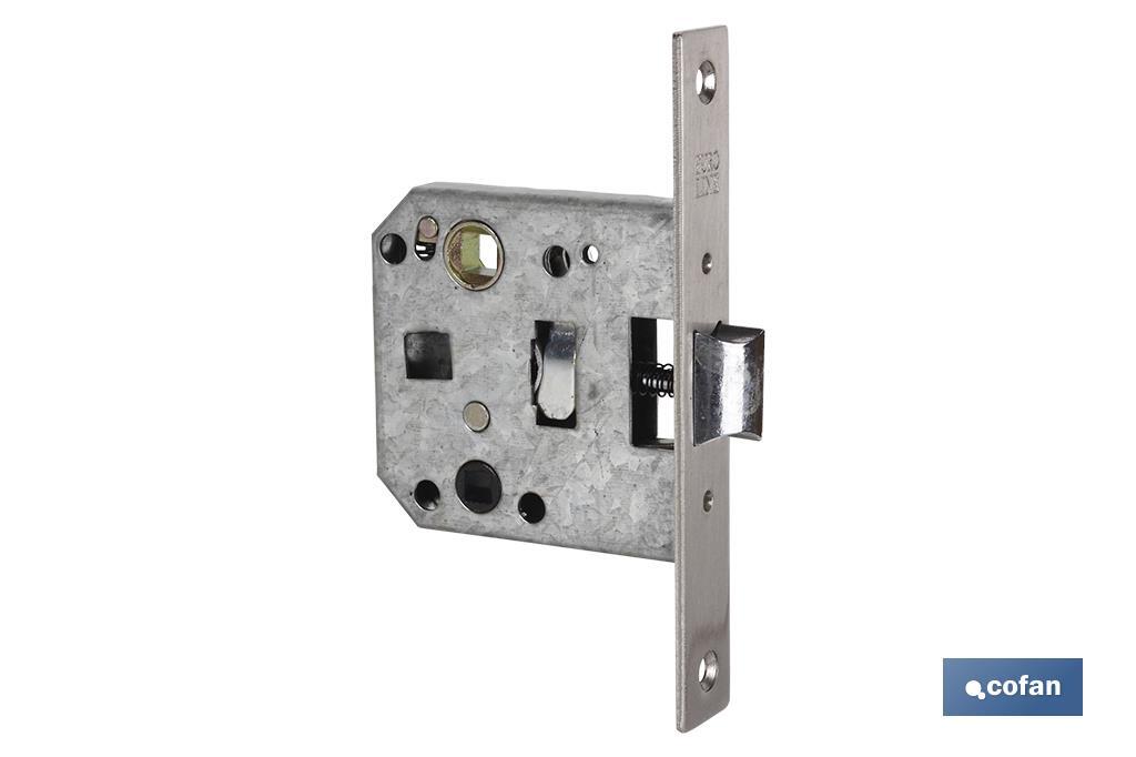Picaporte embutir cuadrado D47 E50 Inox (P/Madera) Picaporte embutir cuadrado D47 E50 Inox (P/Madera)