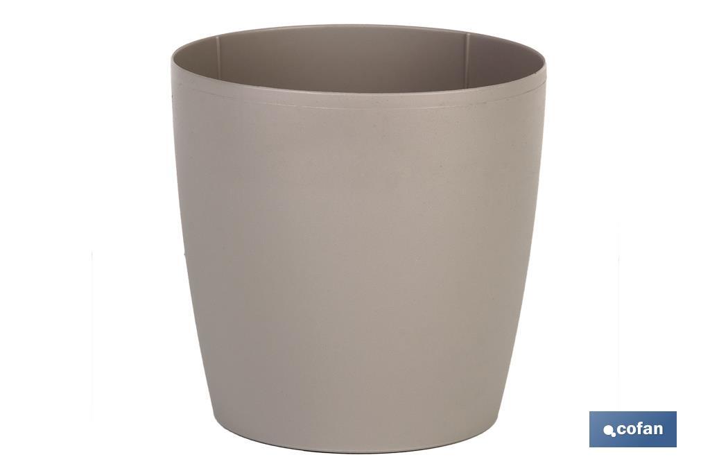MACETA CAMELIA COLOR CREMA 14X13.8cm MACETA CAMELIA COLOR CREMA 14X13.8cm