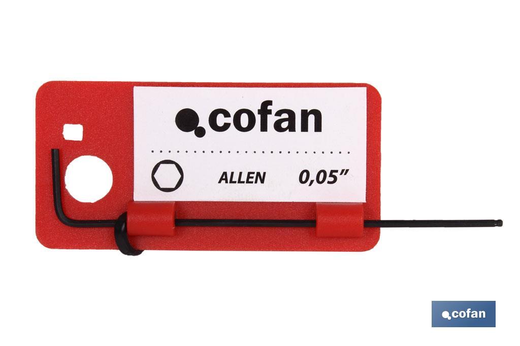 LLAVE ALLEN PULGADAS M- 1/16 LLAVE ALLEN PULGADAS M- 1/16
