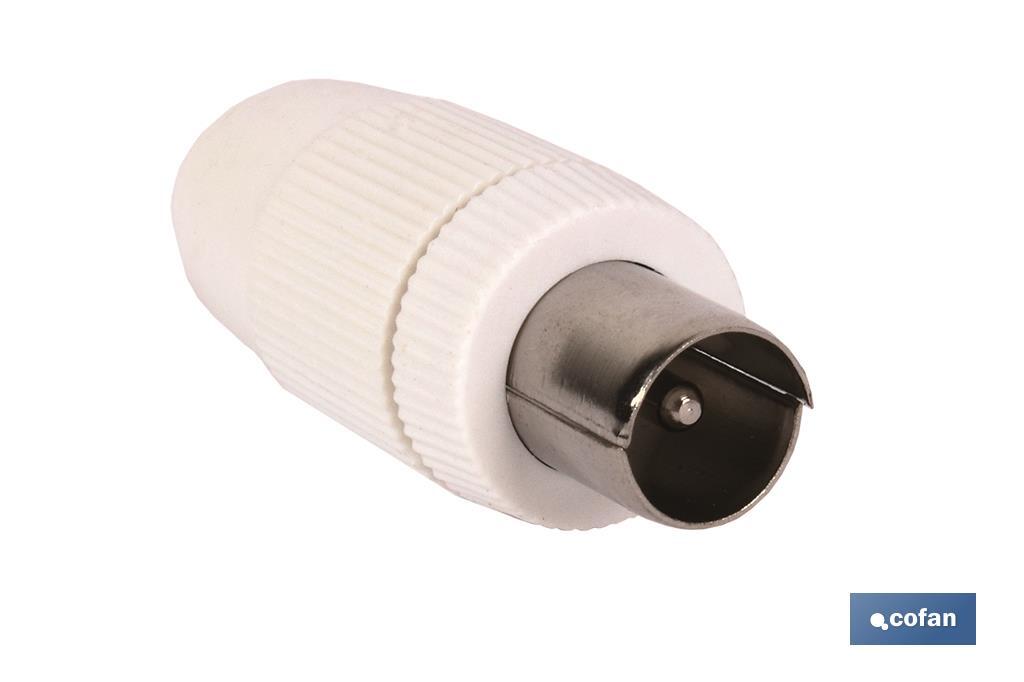 CONECTOR ANTENA MACHO RECTO (9,5MM) CONECTOR ANTENA MACHO RECTO (9,5MM)