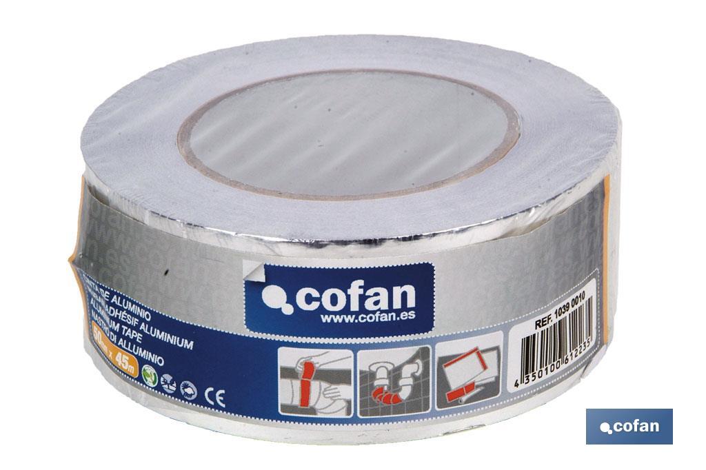 CINTA DE ALUMINIO 30 MICRAS 75MM X 45MTS