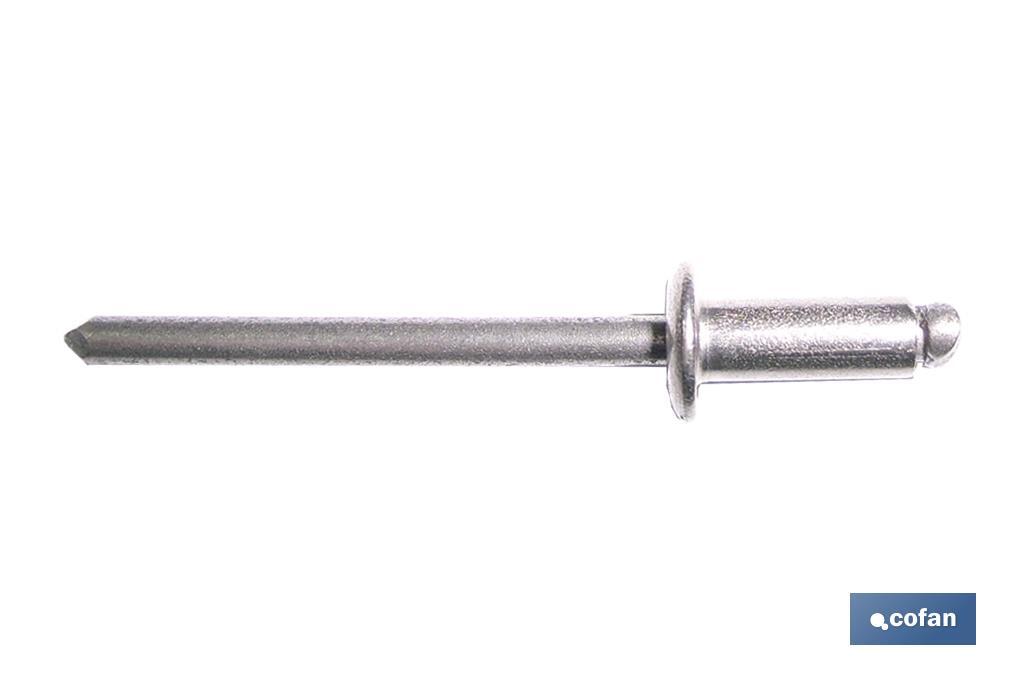 REMACHES ACERO INOX. A-2  3.0 X 06 MM