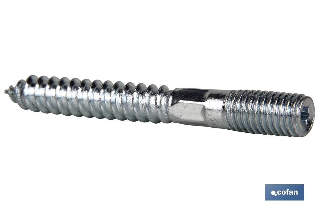 ESPARRAGO DOBLE ROSCA CINCADO HUELLA TORX M6X60