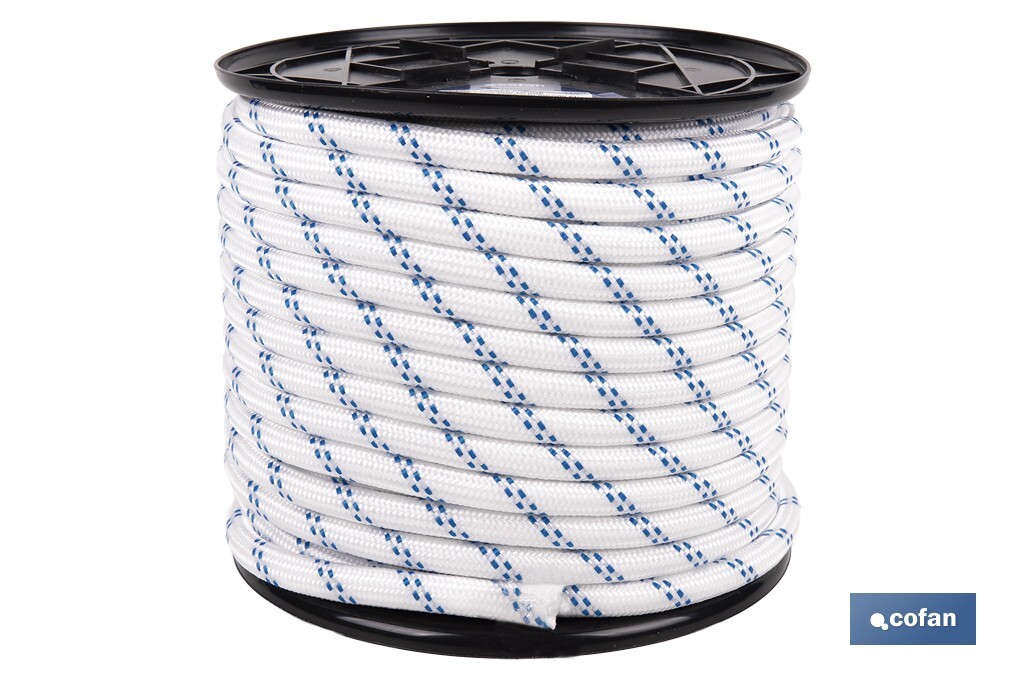 CUERDA TRENZADA POLI 14MM 50 MTS