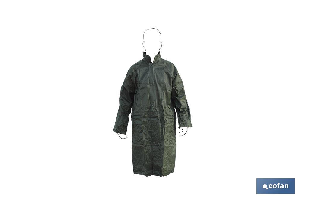 ABRIGO DE LLUVIA VERDE POLIESTER/PVC TALLA-XXL