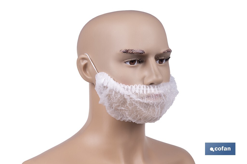 CUBREBARBA DESECHABLE DE PP 100 UDS.