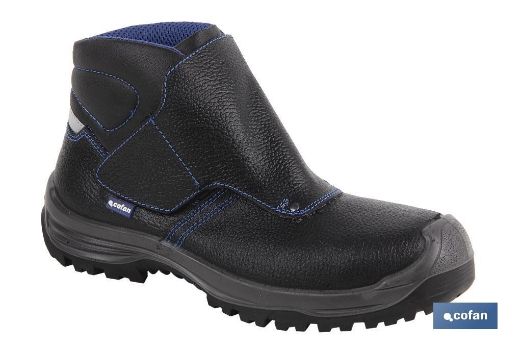 BOTA PIEL NEGRO CIERRE VELCRO S3 MODELO URIAN T 37