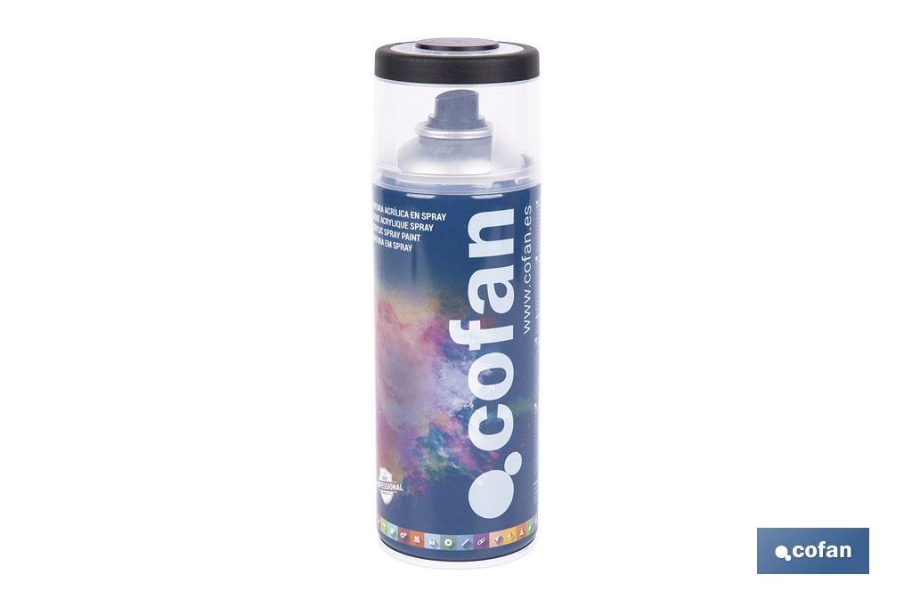 PINTURA ACRIL. 400ML - 9005 NEGRO SATINADO