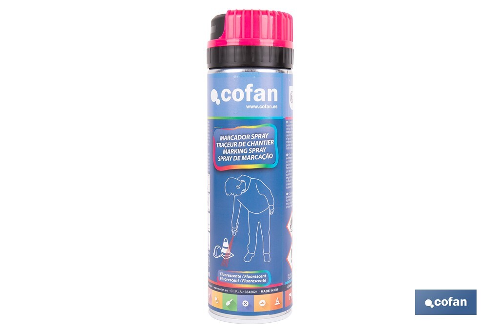 MARCAJE DE OBRA FLUORESC. FUCSIA 500ML