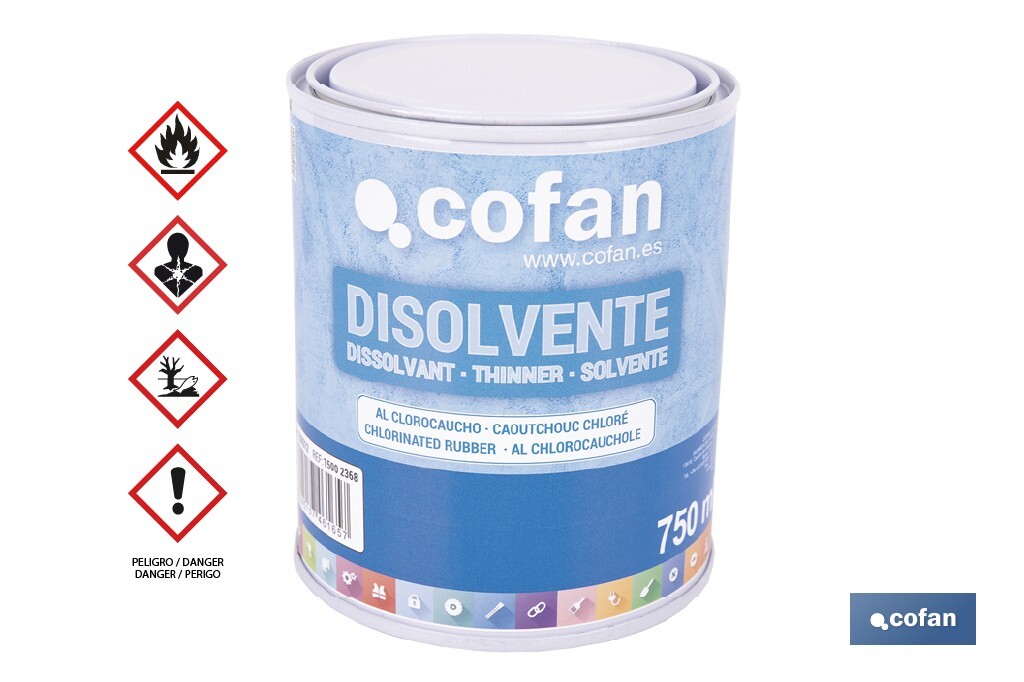 DISOLVENTE CLOROCAUCHO 750 ML