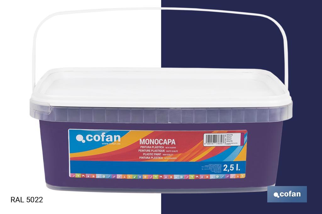 PINTURA PLÁSTICA MONOCAPA Violeta (2,5 LT)