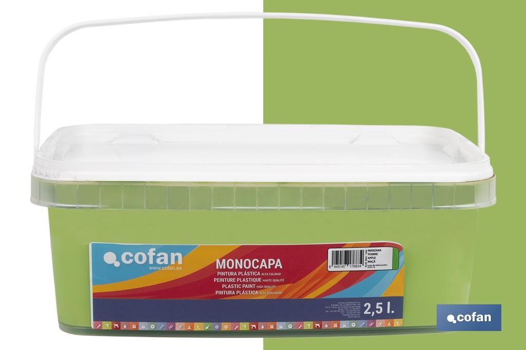 PINTURA PLÁSTICA MONOCAPA Manzana (2,5 LT)