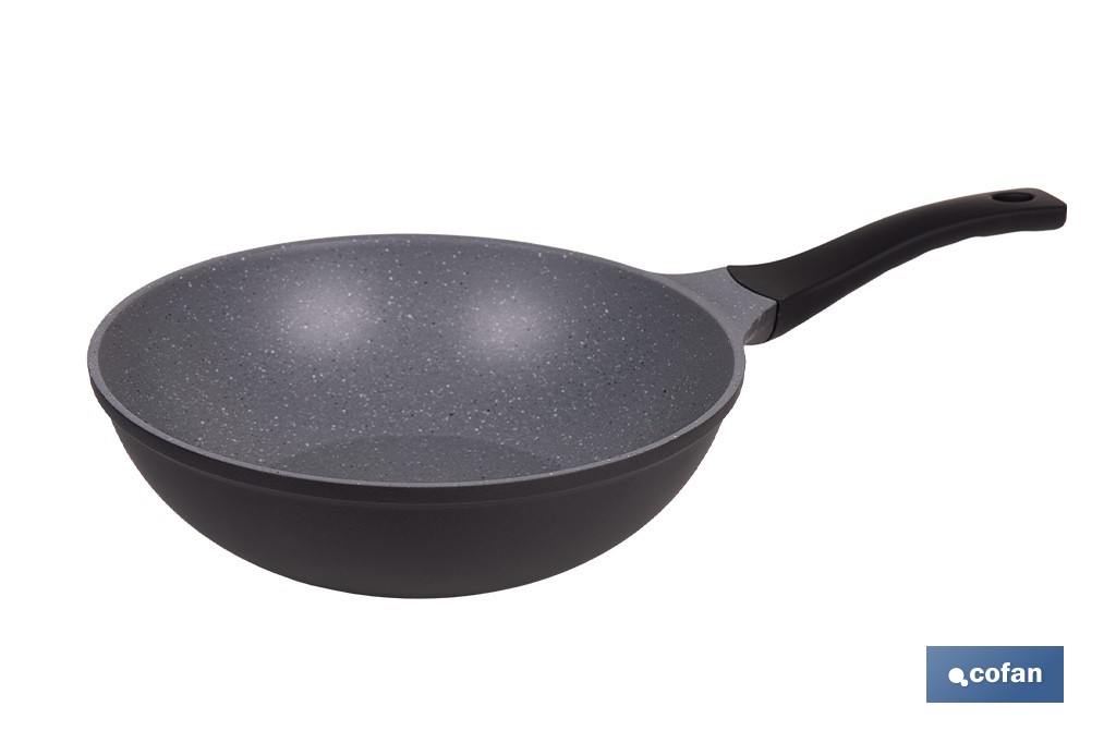 SARTÉN WOK Ø30CM INDUCCIÓN ALUM. FORJADO M. ANZIO