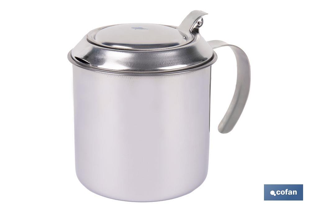 GRASERA EN ACERO INOXIDABLE 18/00 PESCADO ( 75 CL) 10 x 12 CM