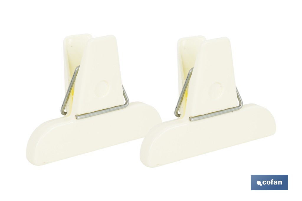 PACK DE 2 PINZAS PARA CERRAR BOLSAS DE COMIDA 7,5 X 5,5 CM