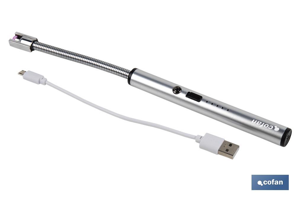 ENCENDEDOR ELECTRICO CON ARCO DE PLASMA  USB MEDIDAS 26 X 1.5 cm