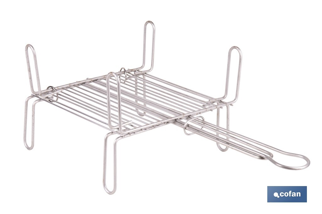 PARRILLA DOBLE INOX 250 X 250MM