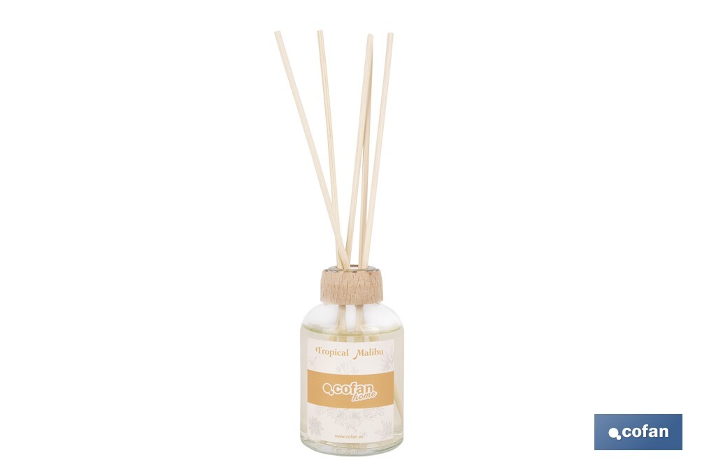 AMBIENTADOR DE VARILLAS  TROPICAL MALIBU 50ML