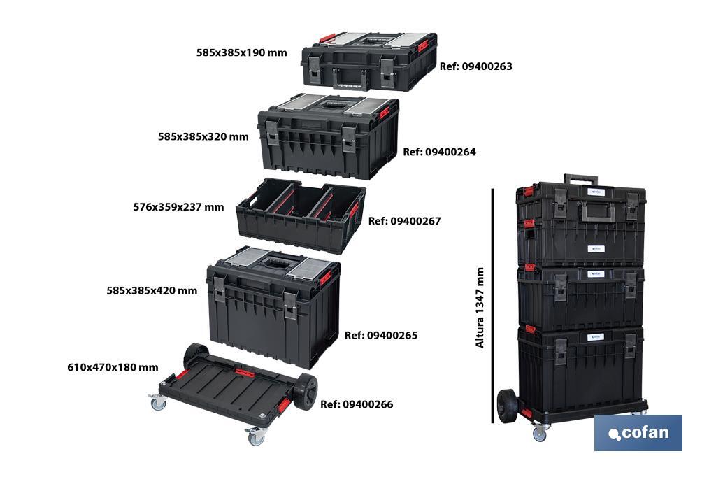 CAJA HERRAMIENTAS MULTIFUNCIÓN 585X385X190 MM