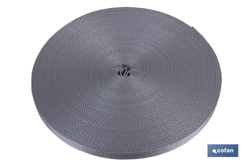 ROLLO CINTA PERSIANA 17MM X 50 M. GRIS ROLLO CINTA PERSIANA 17MM X 50 M. GRIS