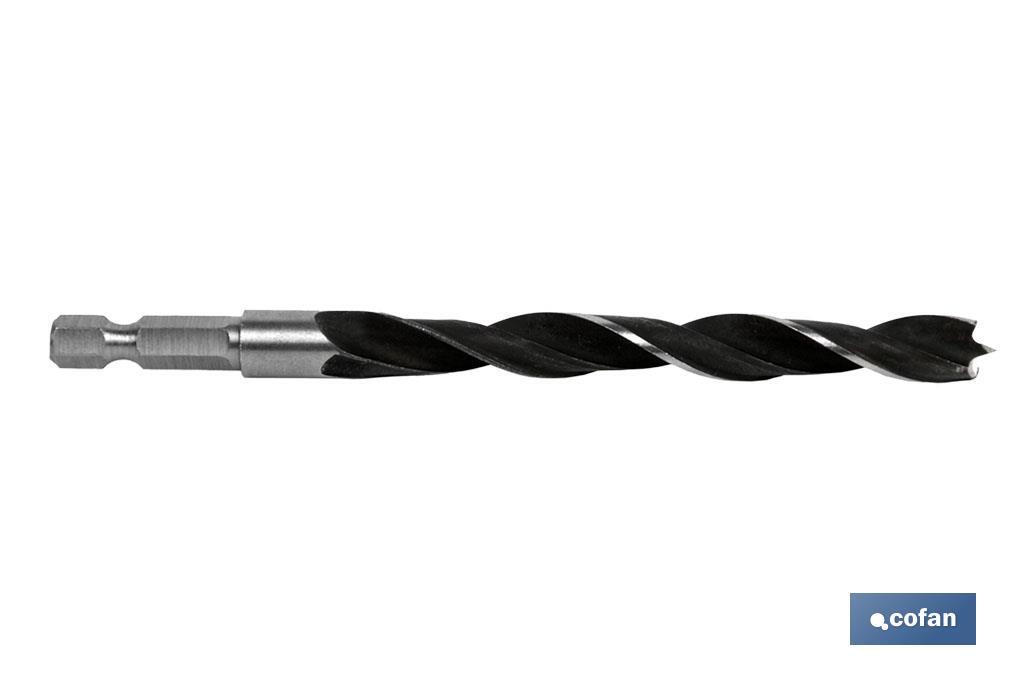 BROCA PARA MADERA MANGO HEX. 1/4 4 MM BROCA PARA MADERA MANGO HEX. 1/4 4 MM