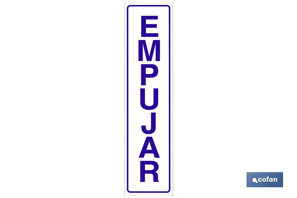 SEÑAL GLASSPACK ADHESIVA 175X45MM.