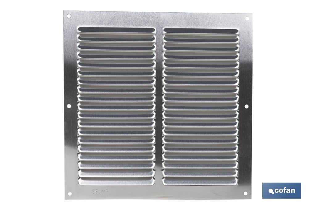 REJILLA DE VENTILACIÓN ALUMINIO 20 X 20 CM venta unitaria