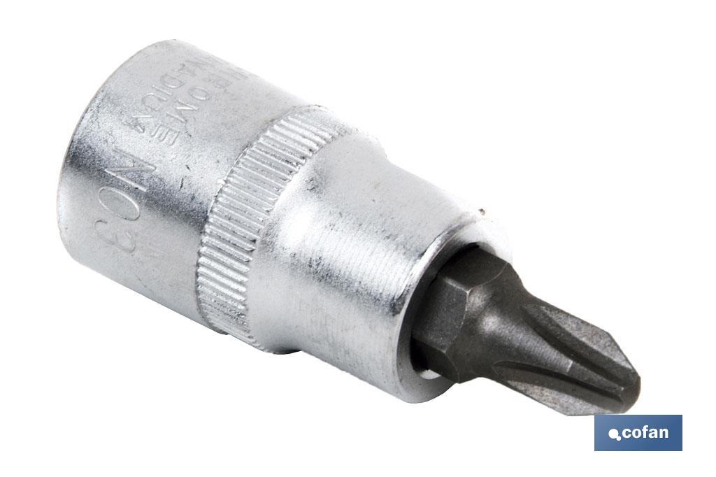 LLAVE DE VASO 3/8 CON PUNTA PZ-3 LLAVE DE VASO 3/8 CON PUNTA PZ-3