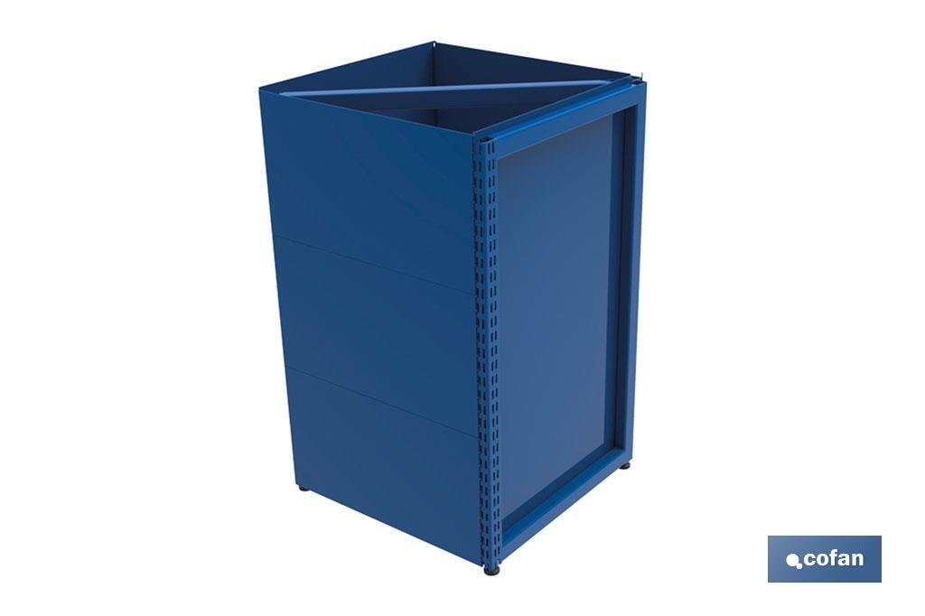 MARCO MOSTRADOR TRIPLE PARA RINCON 90º -525x525x920mm