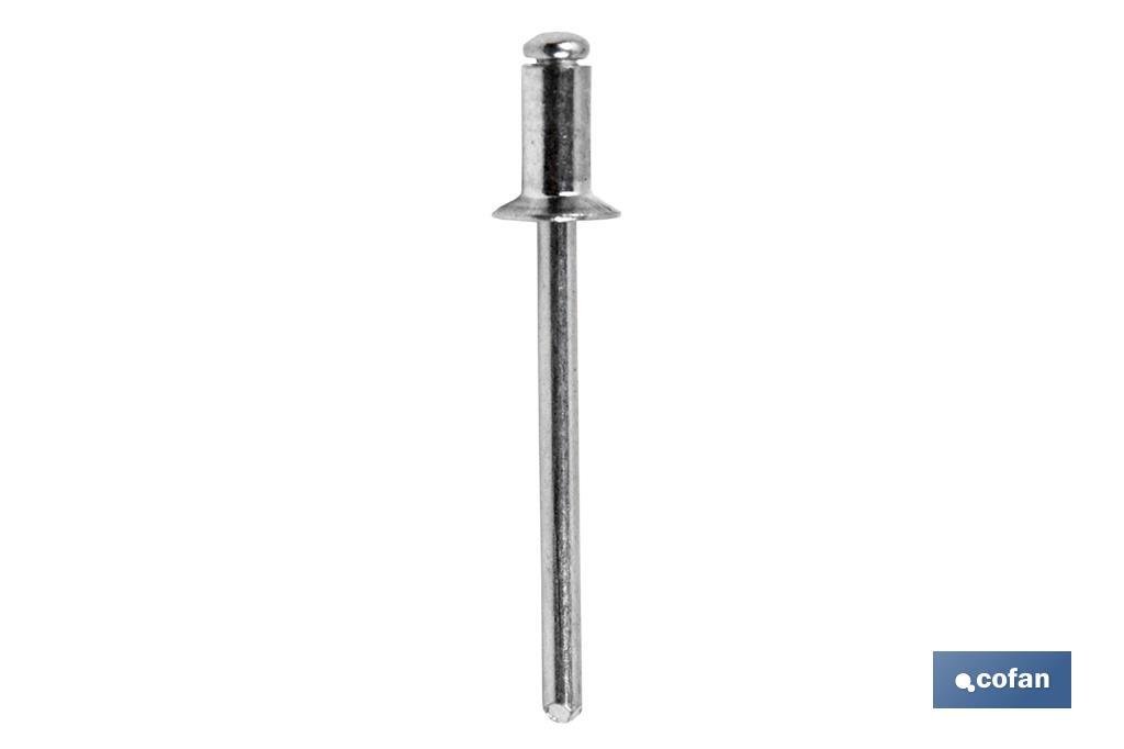 REMACHE ALUM. STAND. AVELLANADO 4X12 REMACHE ALUM. STAND. AVELLANADO 4X12