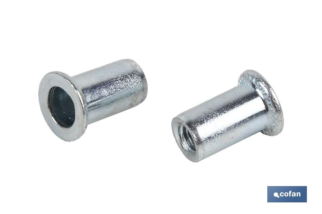 TUERCAS REMACHABLES ACERO ANCHAS M5 TUERCAS REMACHABLES ACERO ANCHAS M5