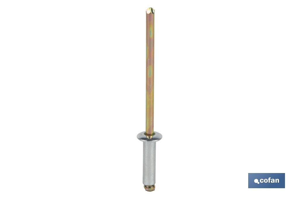 REMACHE ACERO  3.2 X 12 MM