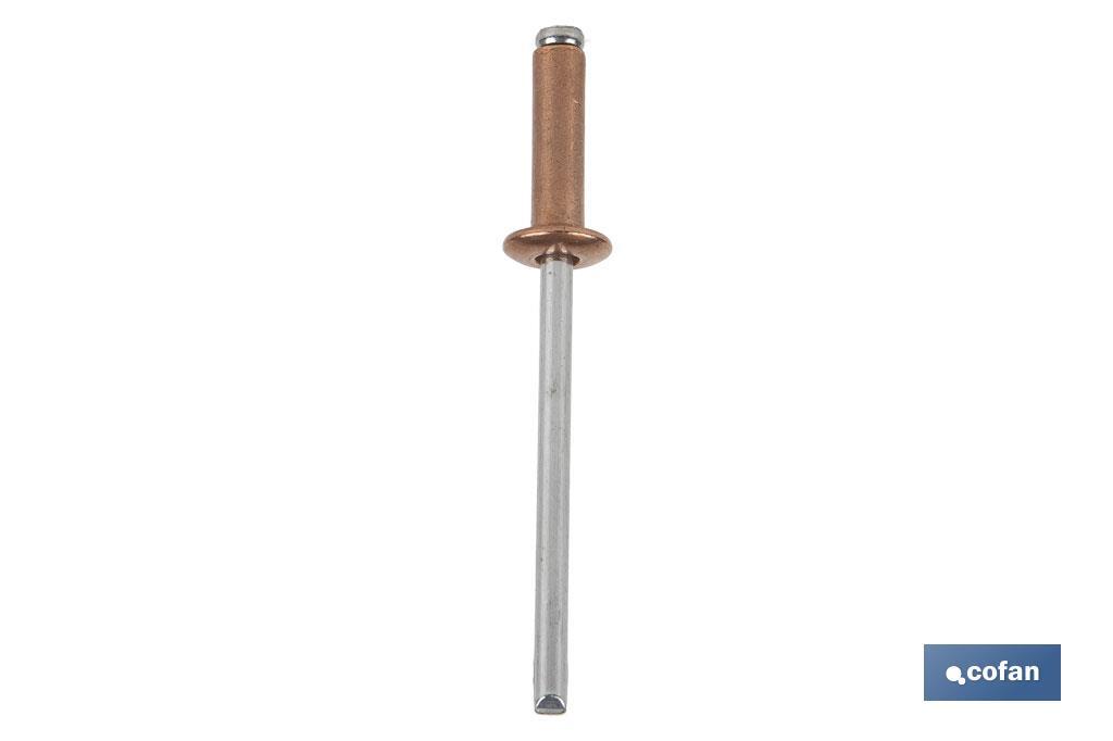 REMACHE COBRE ACERO 4 X 12 MM