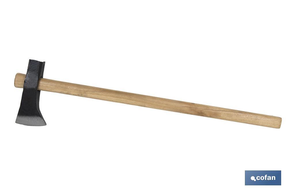 MAZA CUÑA 240 X 50 MM CON MANGO DE MADERA 900 MM 3000 G