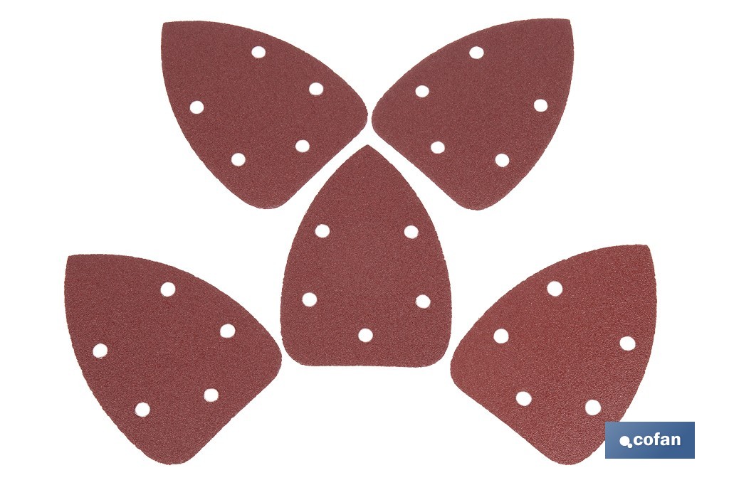 HOJA DE LIJADO LIJADORA MOUSE 5 AGUJEROS 100 X 140 MM G 120