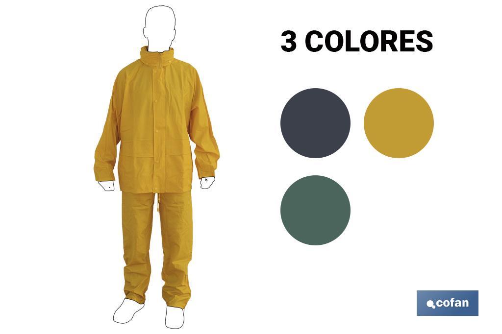 TRAJE DE AGUA PU/PVC AMARILLO TALLA XL