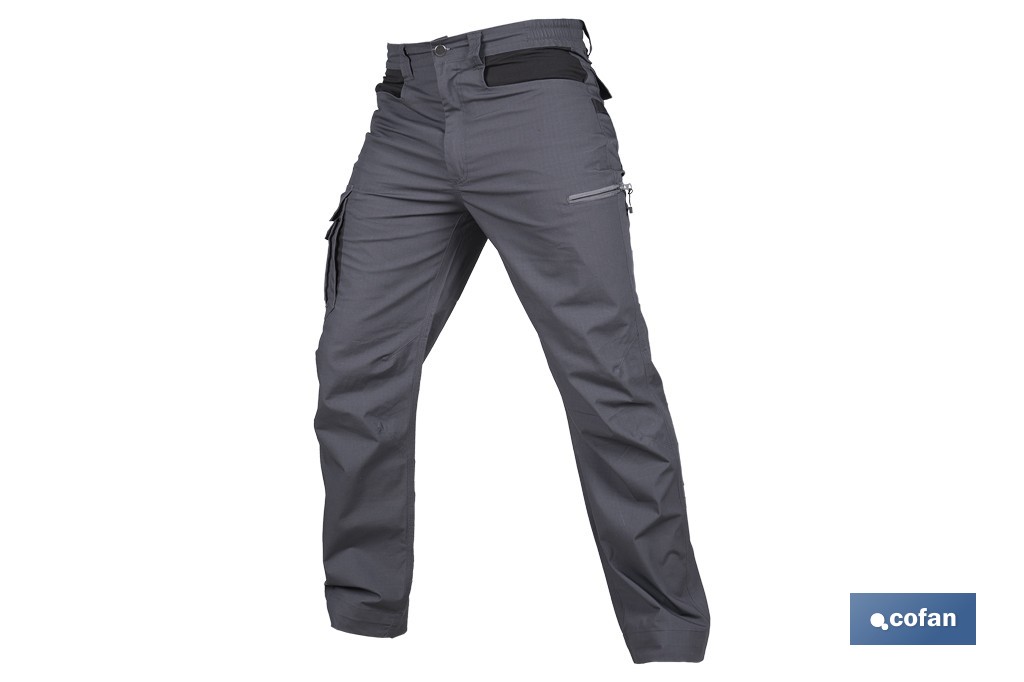 PANTALÓN DE TRABAJO LOKI ELASTANO 215 G/M2 GRIS ANTRACITA TALLA 38