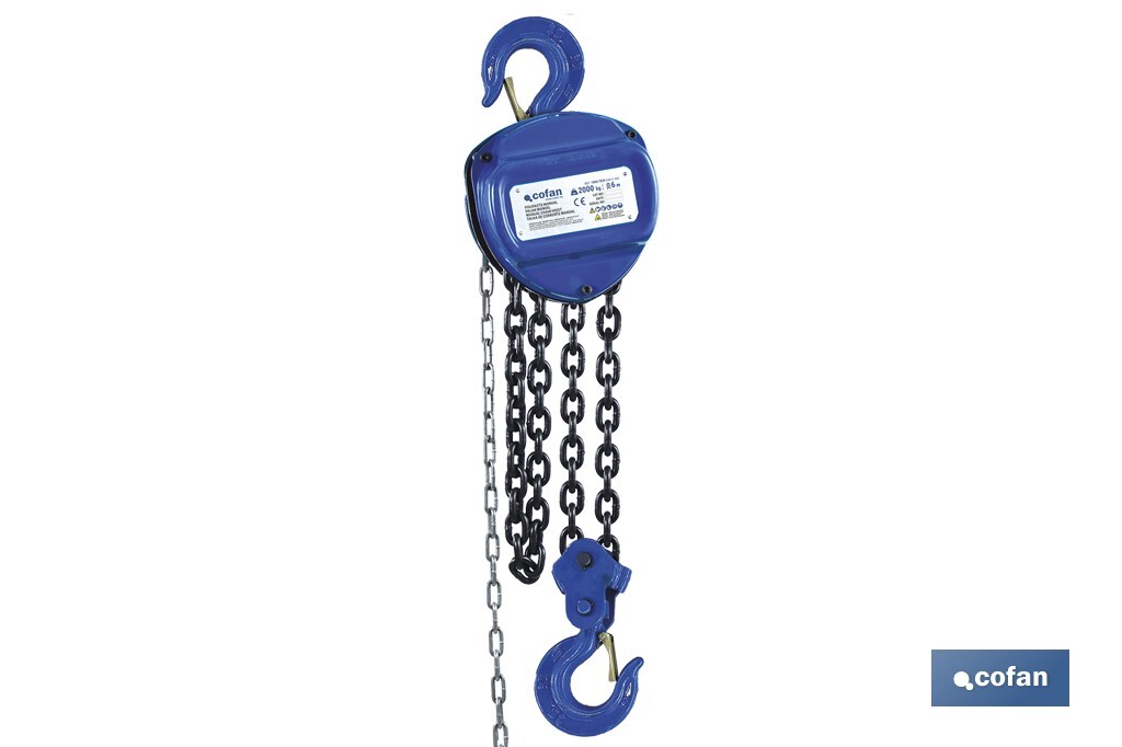 POLIPASTO MANUAL 2,0 T ELEVACIÓN 6 M