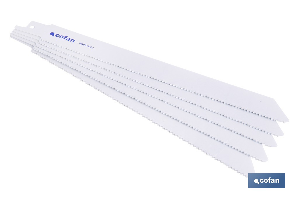 HOJA DE SIERRA DE SABLE (5PCS) BIMETAL 130X14  -  METAL